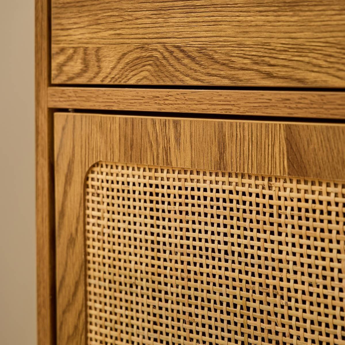 Alia - Commode 2 Tiroirs / 2 Portes - Rotin