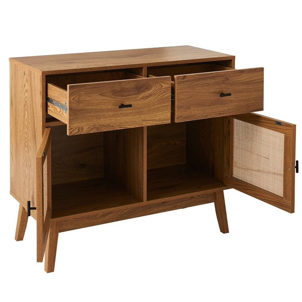 Alia - Commode 2 Tiroirs / 2 Portes - Rotin