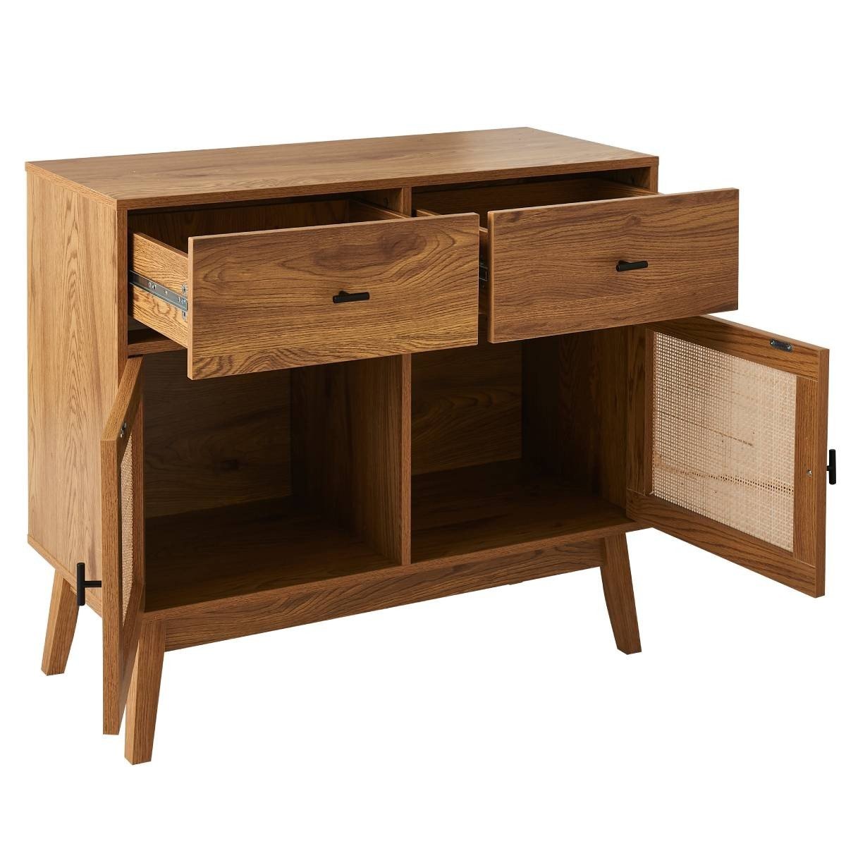 Alia - Commode 2 Tiroirs / 2 Portes - Rotin