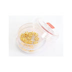 Boite De 20 Perles Heishi Intercalaire - Fleur Dorée 6X2Mm