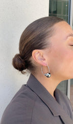 Boucles D'Oreilles Asymmetric Pearl