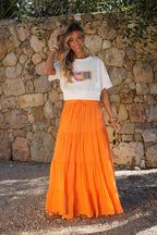 Jupe Longue Chloé - Orange