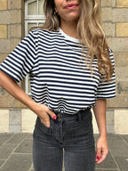 Tee-Shirt Rayé Bleu Marine Jules