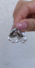 Boucles D'Oreilles Bold Flower Hoops