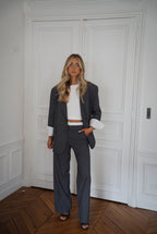 Pantalon Rayé Honoryne - Gris