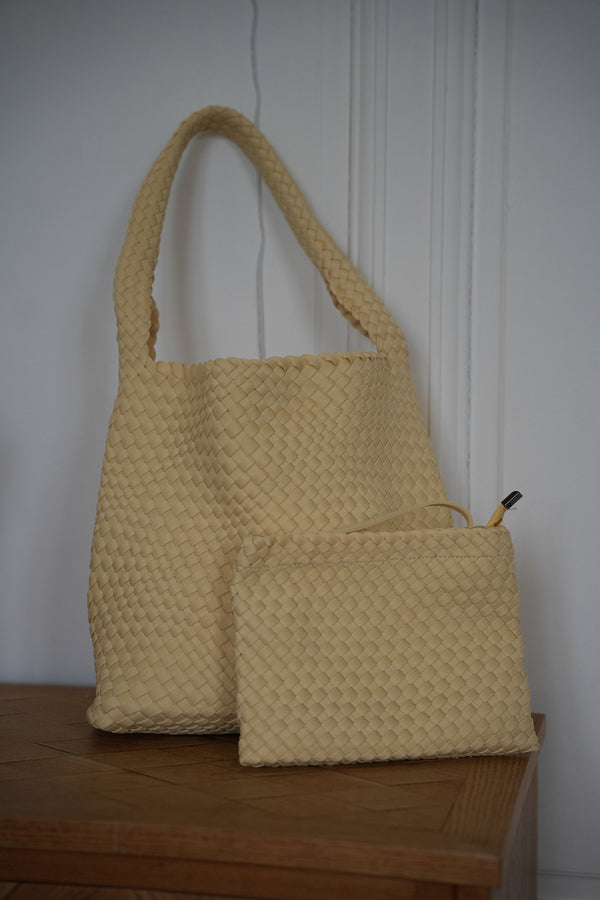 Sac Tressé Oliane - Jaune