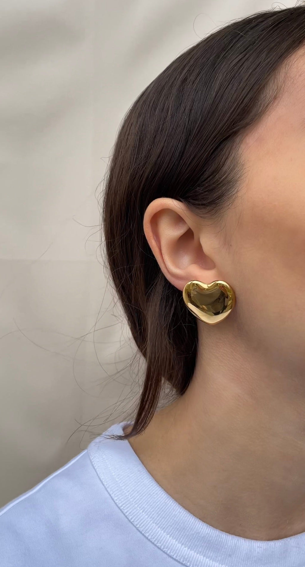 Boucles D'Oreilles Plain Heart