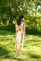 Robe Italien Batik Jaune
