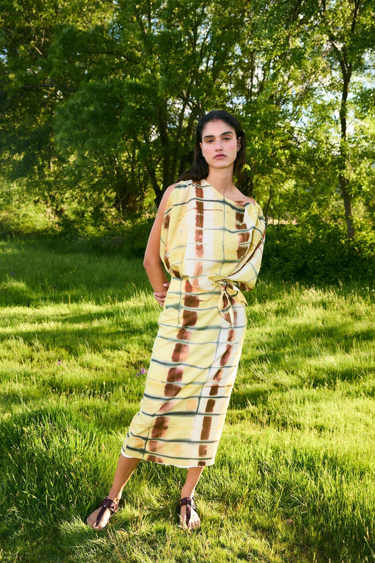 Robe Italien Batik Jaune