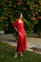 Robe Corina Maille Rouge