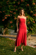 Robe Corina Maille Rouge