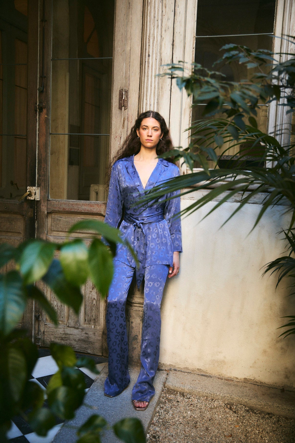 Pantalon Sirin Jacquard Beztas Indigo