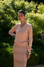 Top Lurex Maille Cuivre