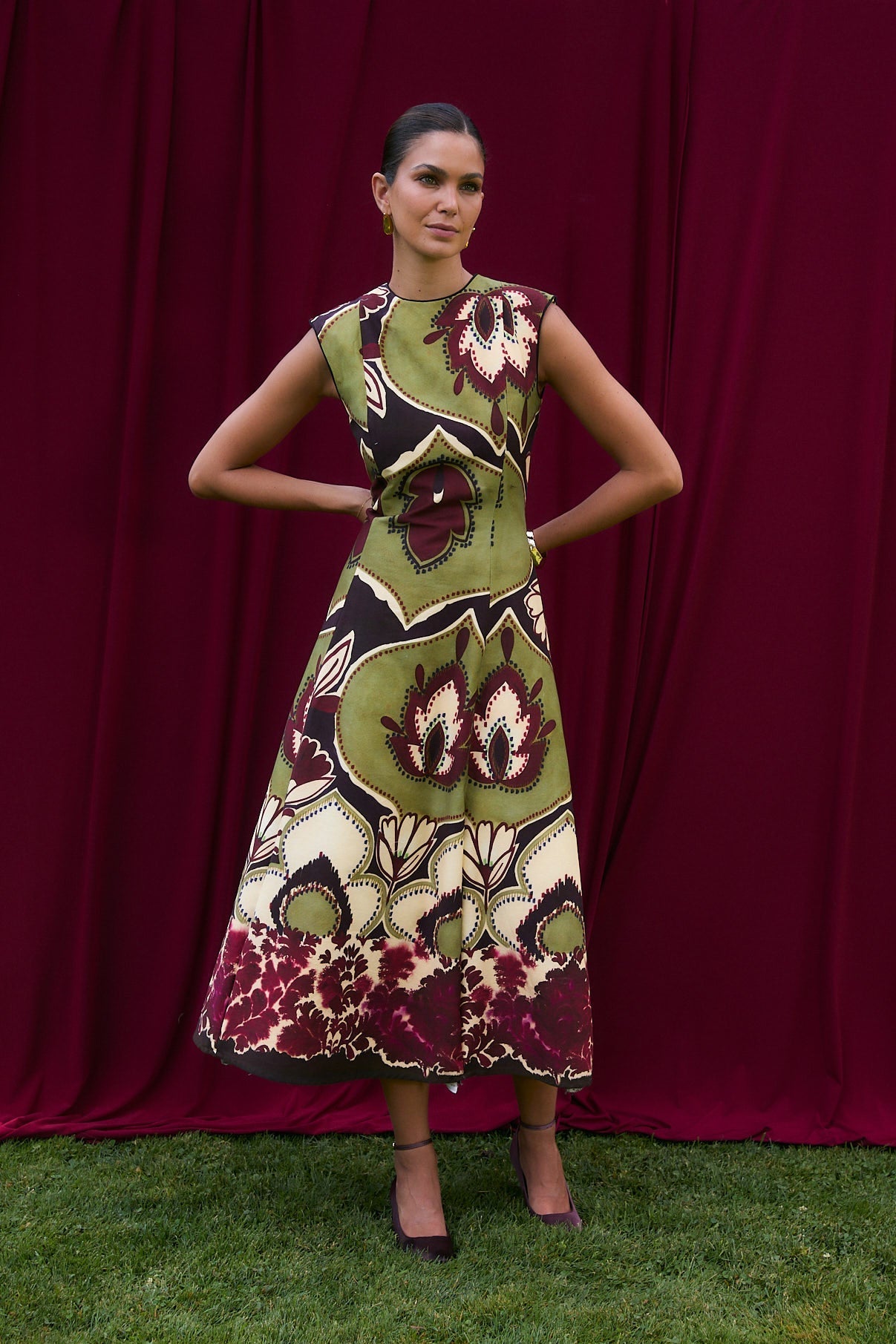 Robe Column Joana Framboise