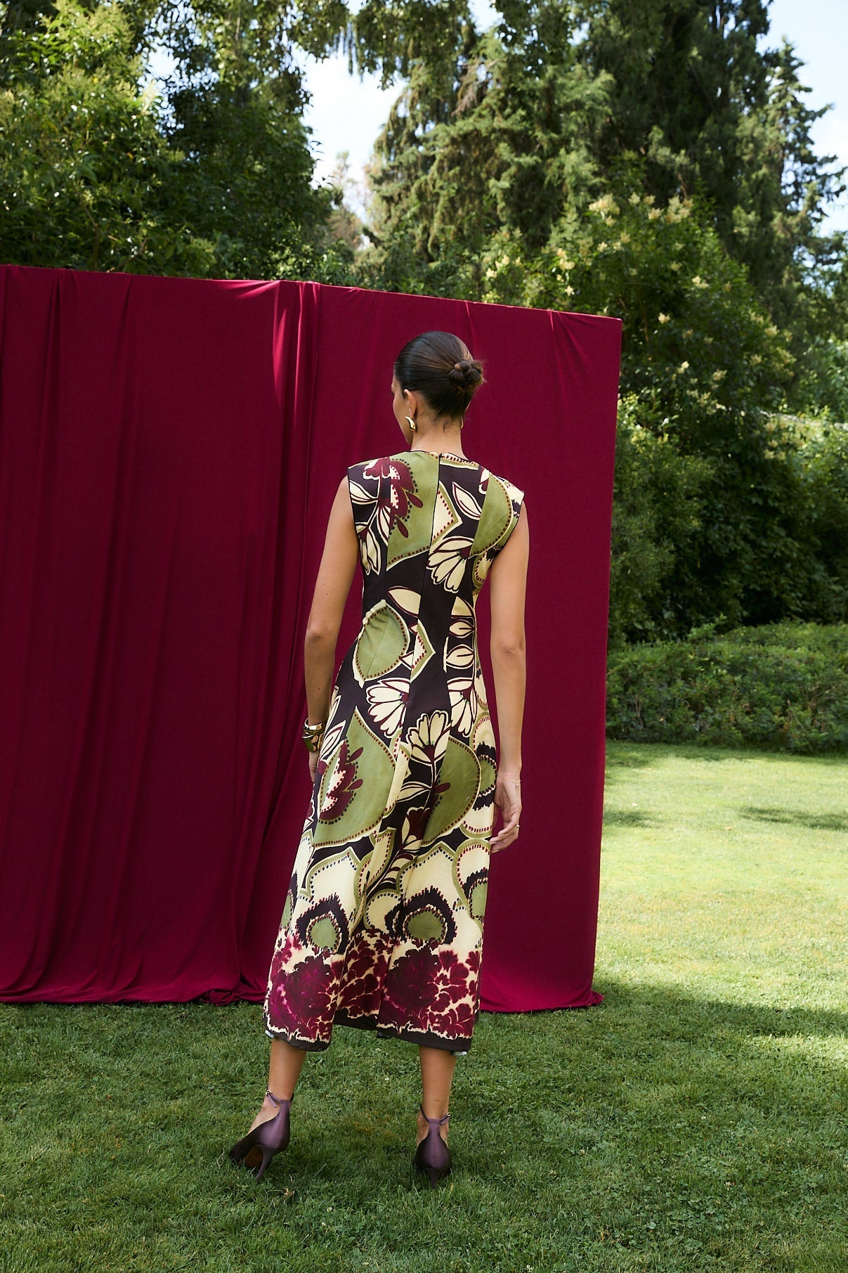 Robe Column Joana Framboise