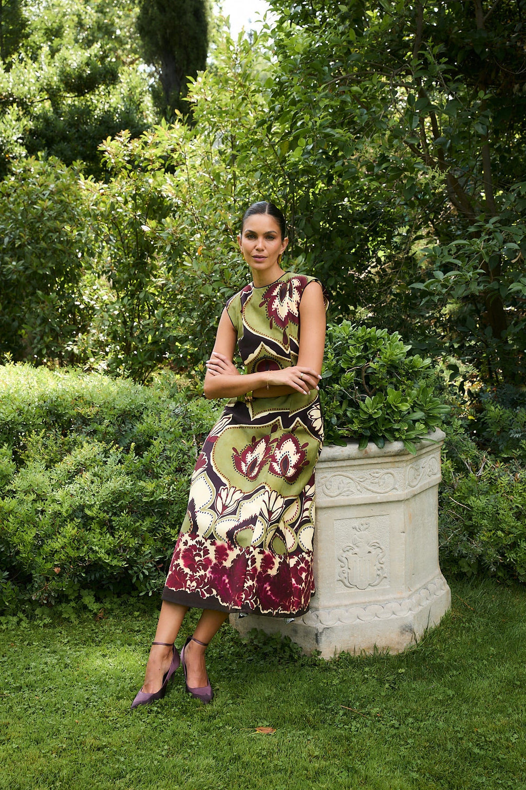 Robe Column Joana Framboise
