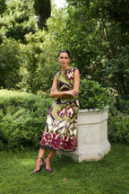 Robe Column Joana Framboise