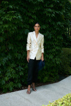 Blazer Joya Dupion Écru