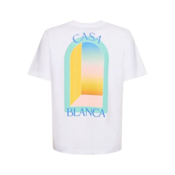 Casablanca - T-Shirt L'Arche Gradient Pastel Ss23 - Blanc