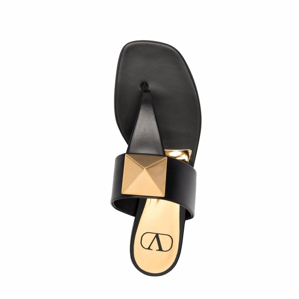 Sandales Valentino Garavani One Stud - Black - Femme