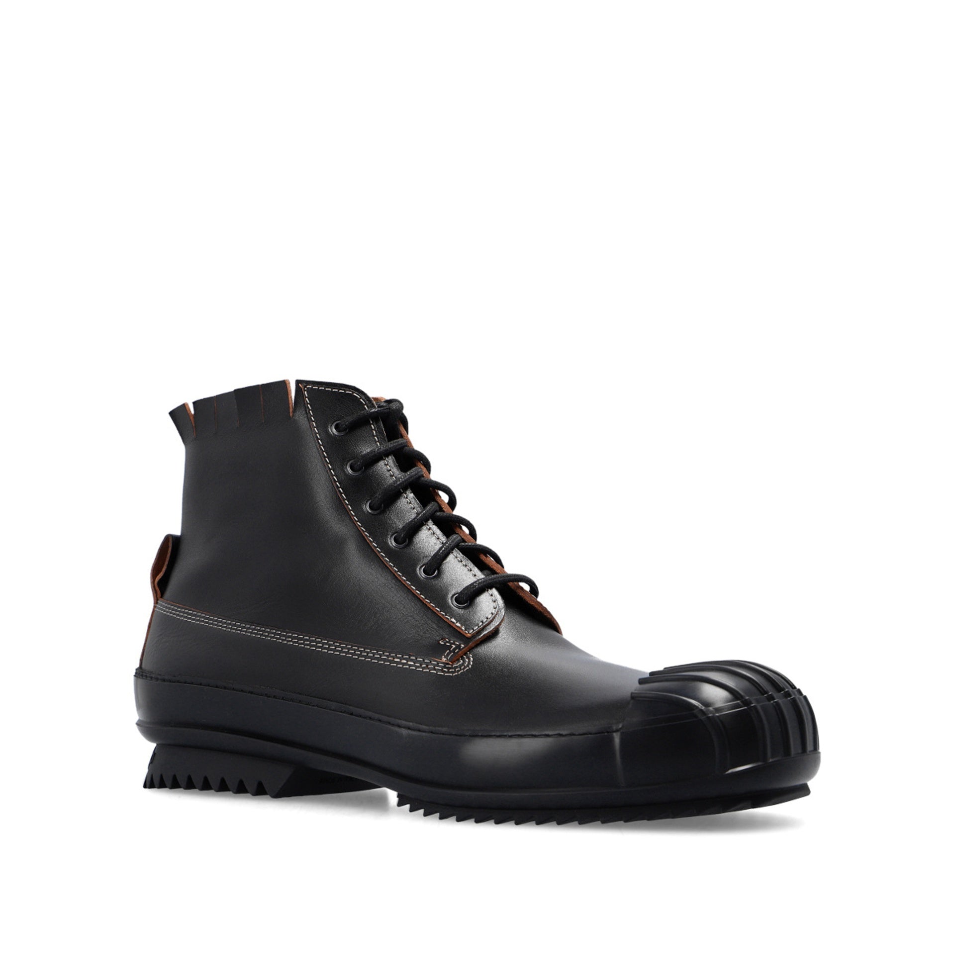 Sneakers - Maison Margiela Leather High-Top - Black