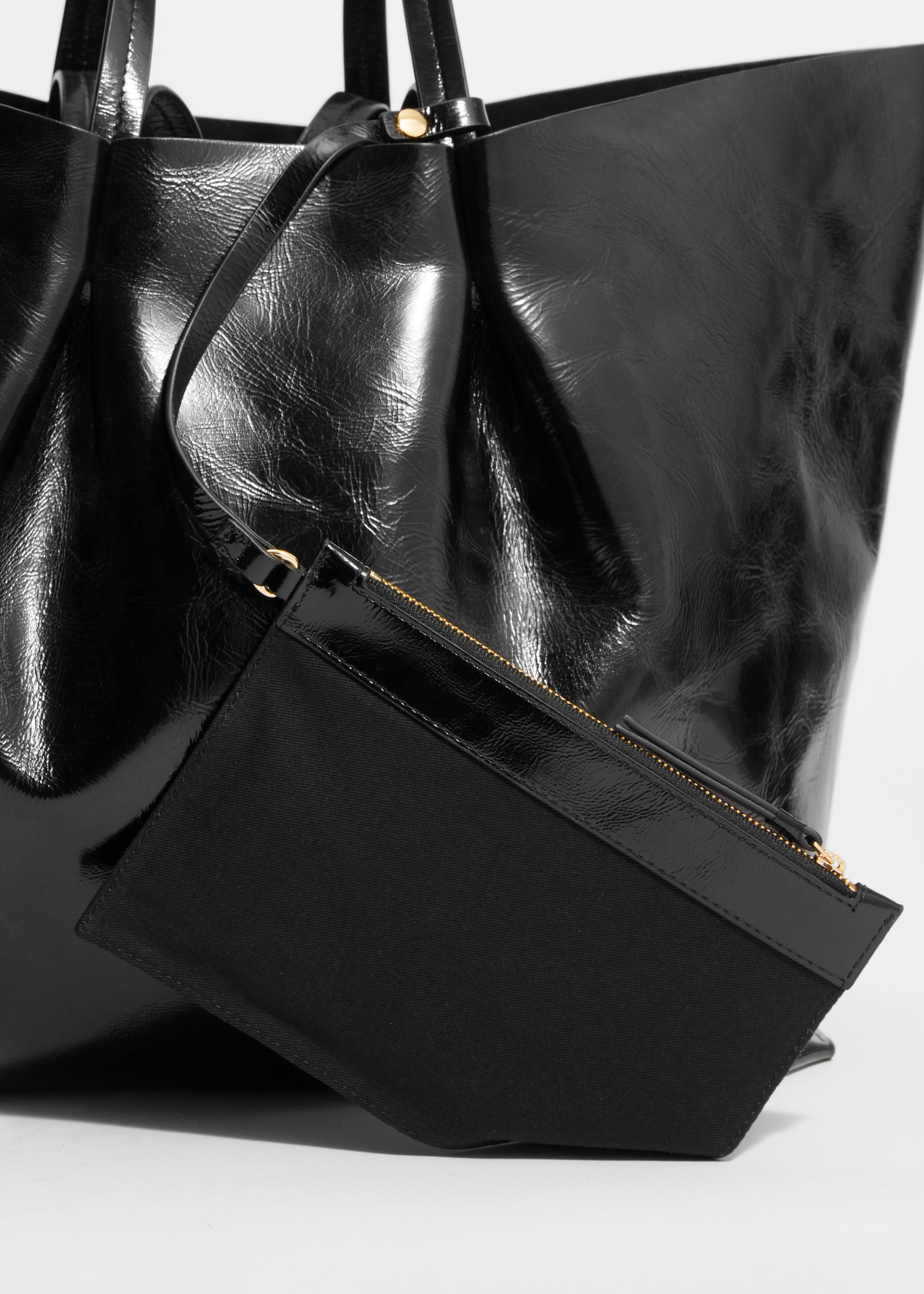 Sac Julie Cabas En Cuir Noir Pour Femme