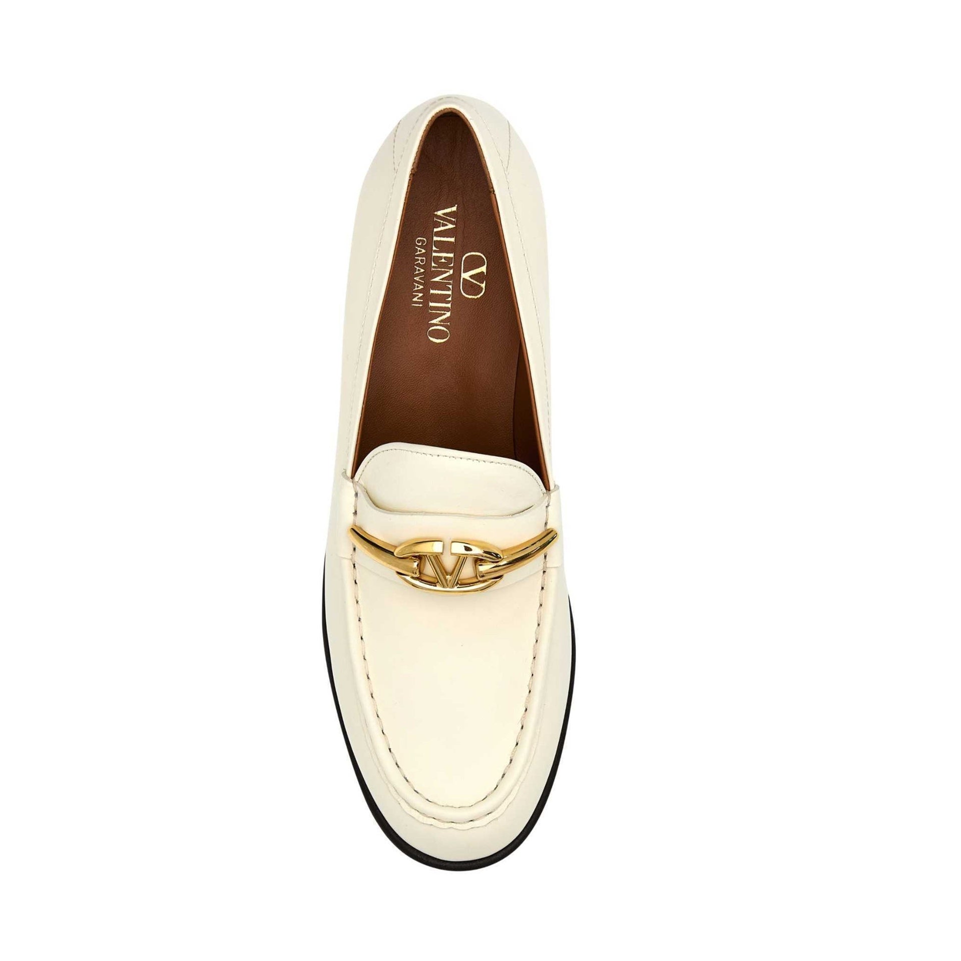 Mocassins Valentino Garavani Vlogo The Blond Edition Leather - Cream - Femme