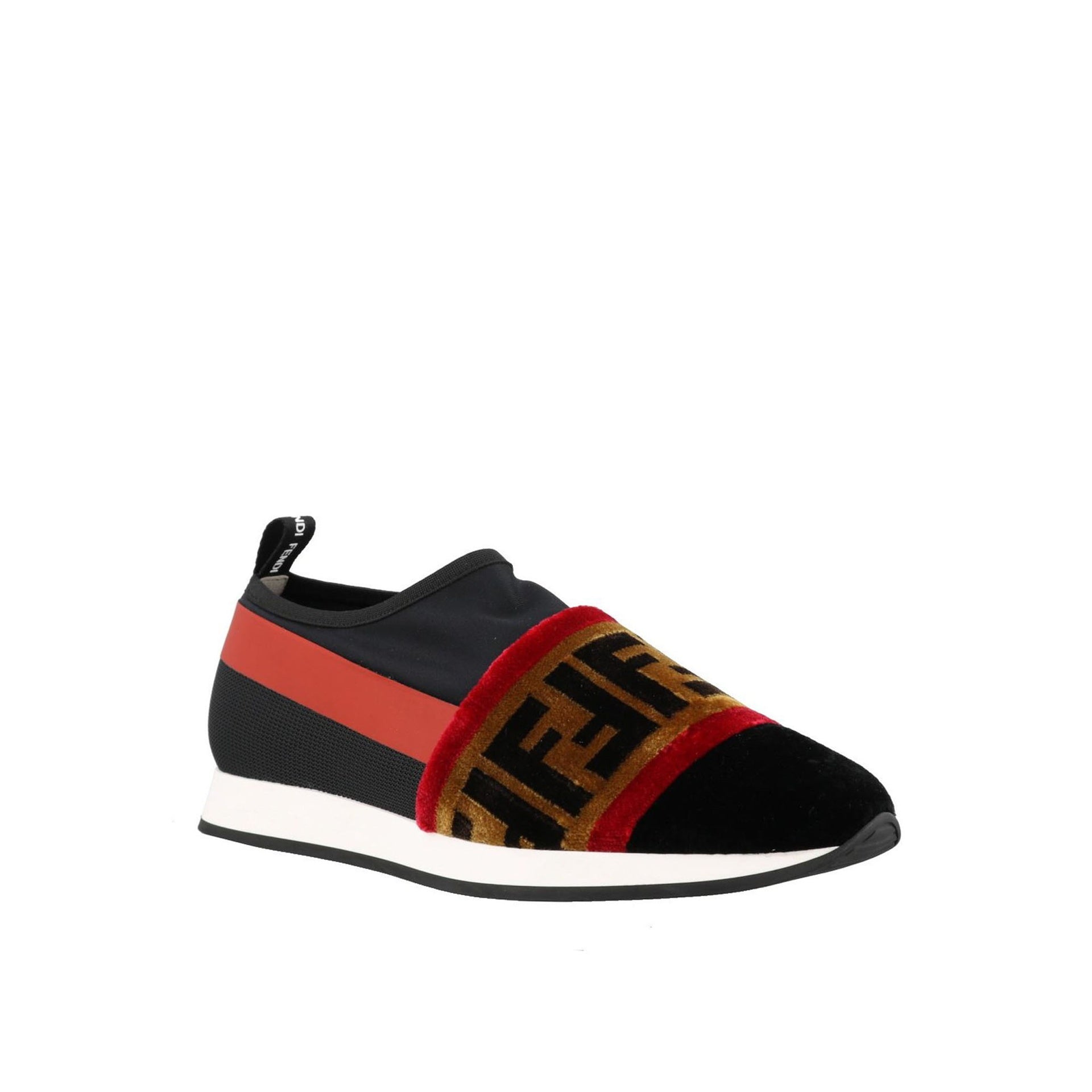 Baskets Fendi Logo - Black - Femme