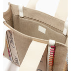 Chloe - Cabas Woody Medium - Femme - Beige