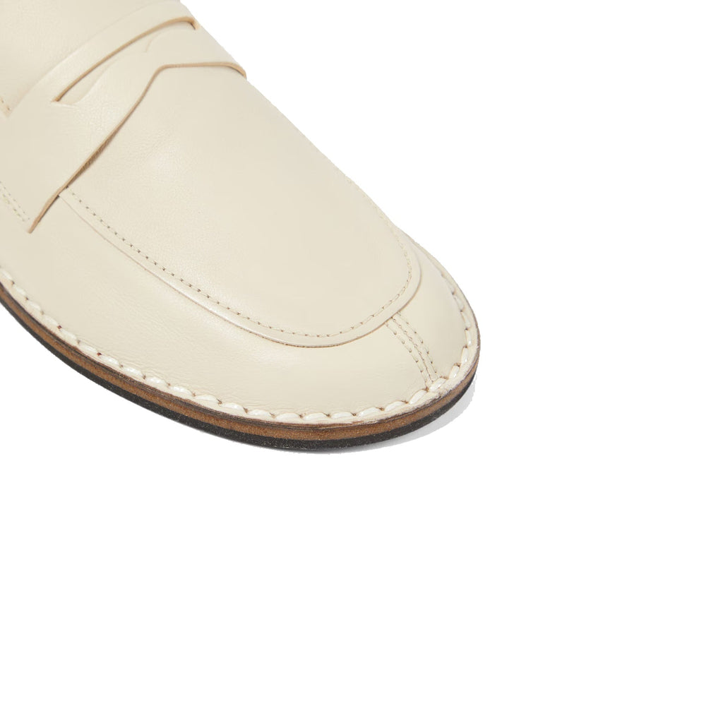 Mocassins The Row Cary Leather - Cream - Femme