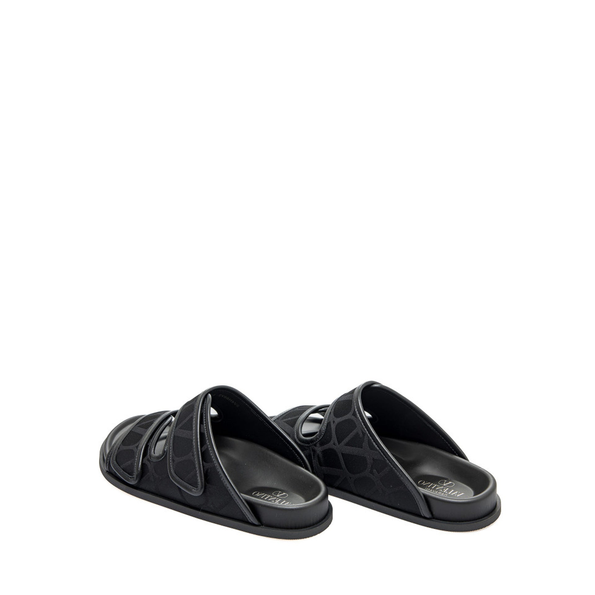 Sandales Valentino Garavani Toile Iconographe - Black - Homme