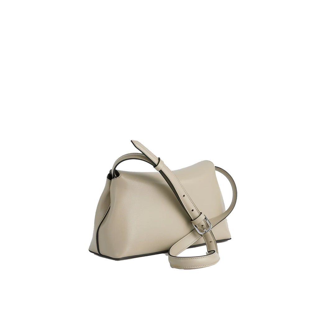 Toteme - Pochette T-Lock Leather - Femme - Cream