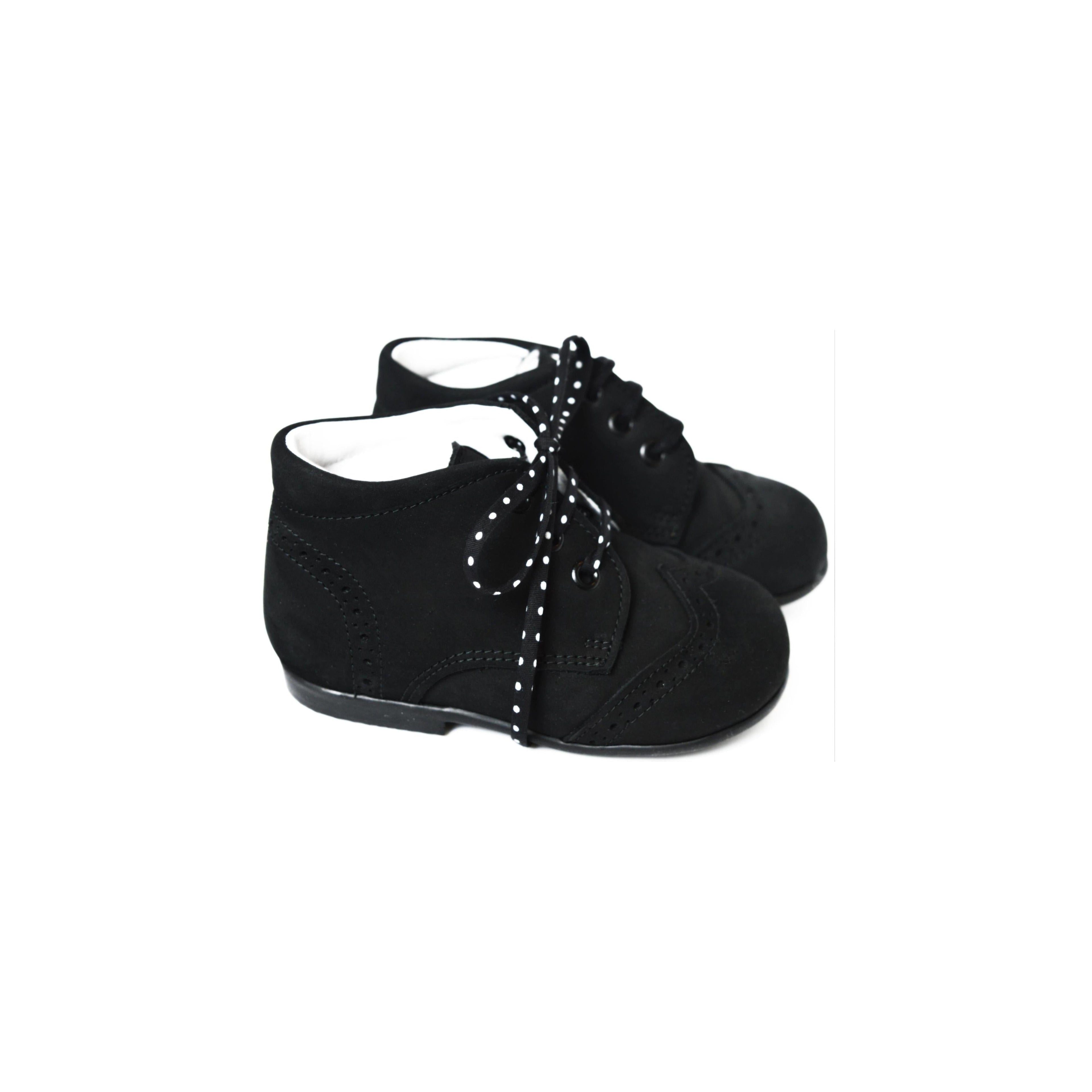 Chaussures Bottillons Souples Azylis Bout Golf - Nubuck Noir - Mixte