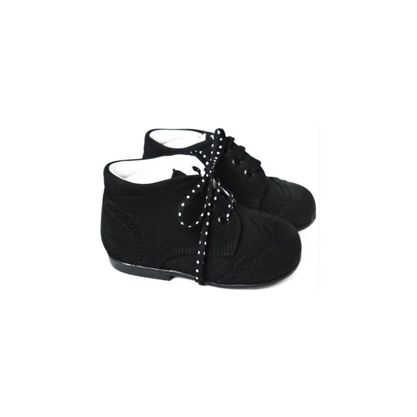 Chaussures Bottillons Souples Azylis Bout Golf - Nubuck Noir - Mixte