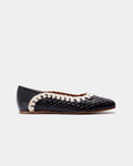 Ballerines Pisum Marron Oscuro-Crudo