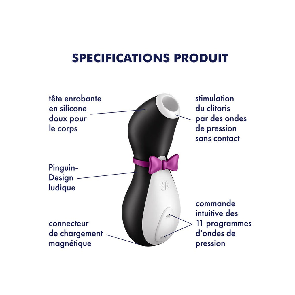Stimulateur Clitoridien - Penguin  - Noir