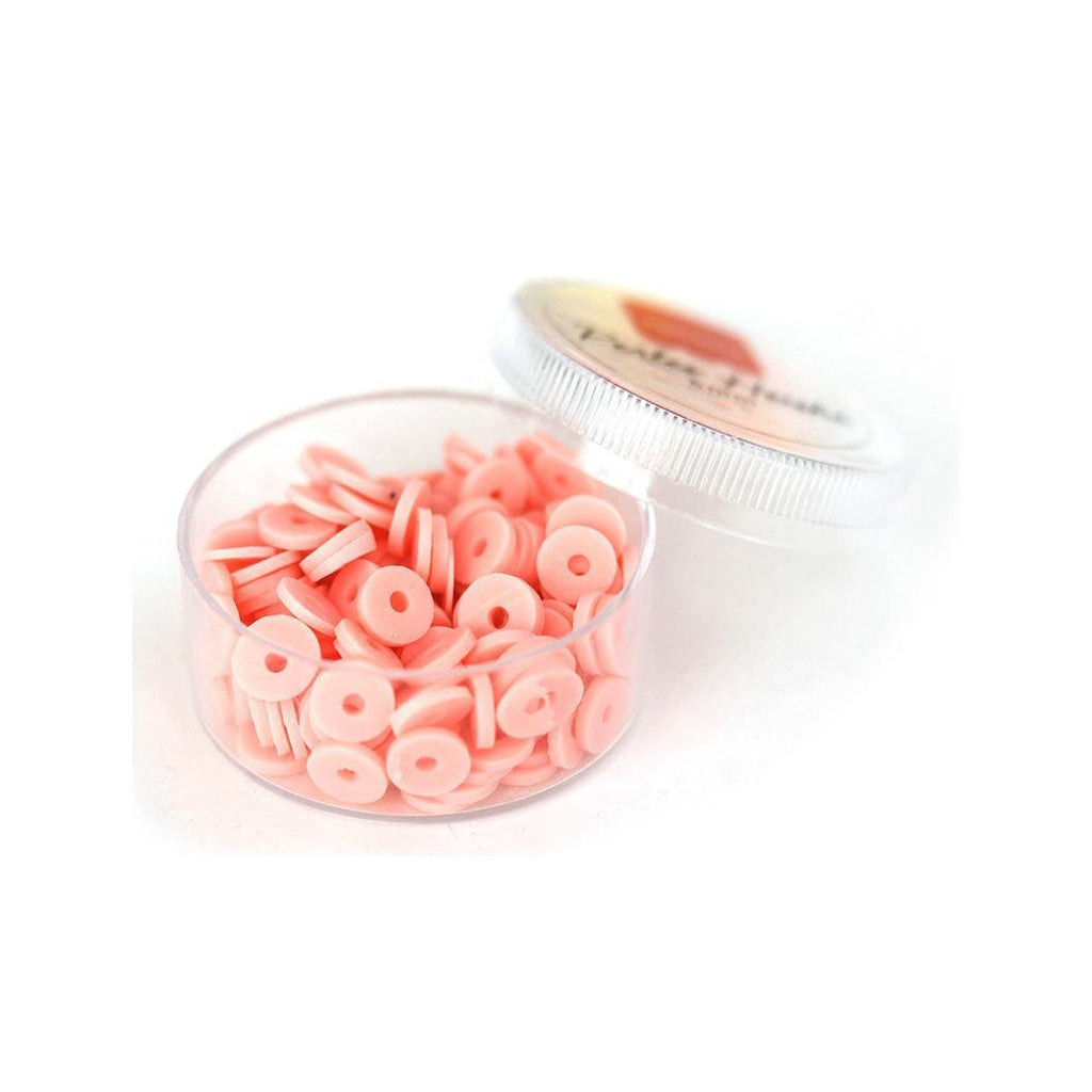 Boite De Perles Rondelles Heishi 6 Mm - Rose Poudré