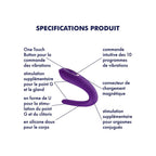 Stimulateur Clitoridien - Double Classic  - Violet