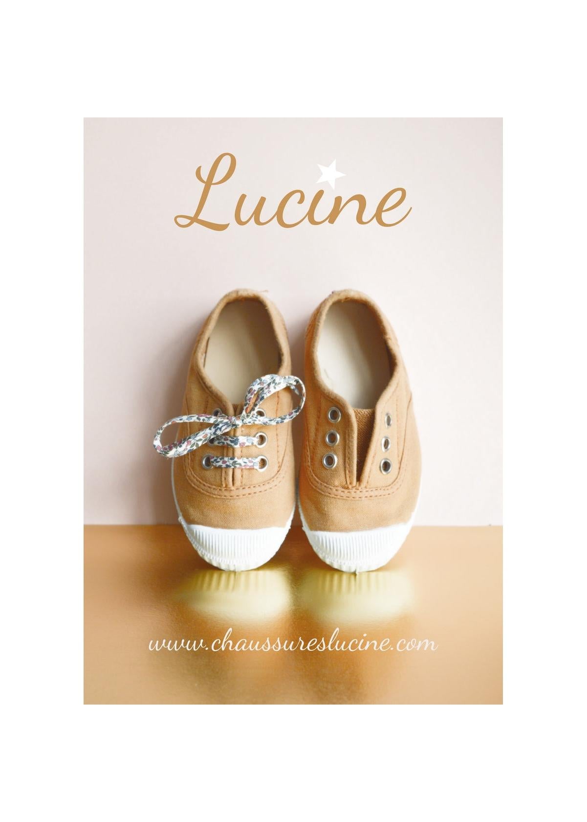 Chaussures Baskets Tennis En Toiles À Lacets Et Élastiques - Moutarde Camel - Mixte