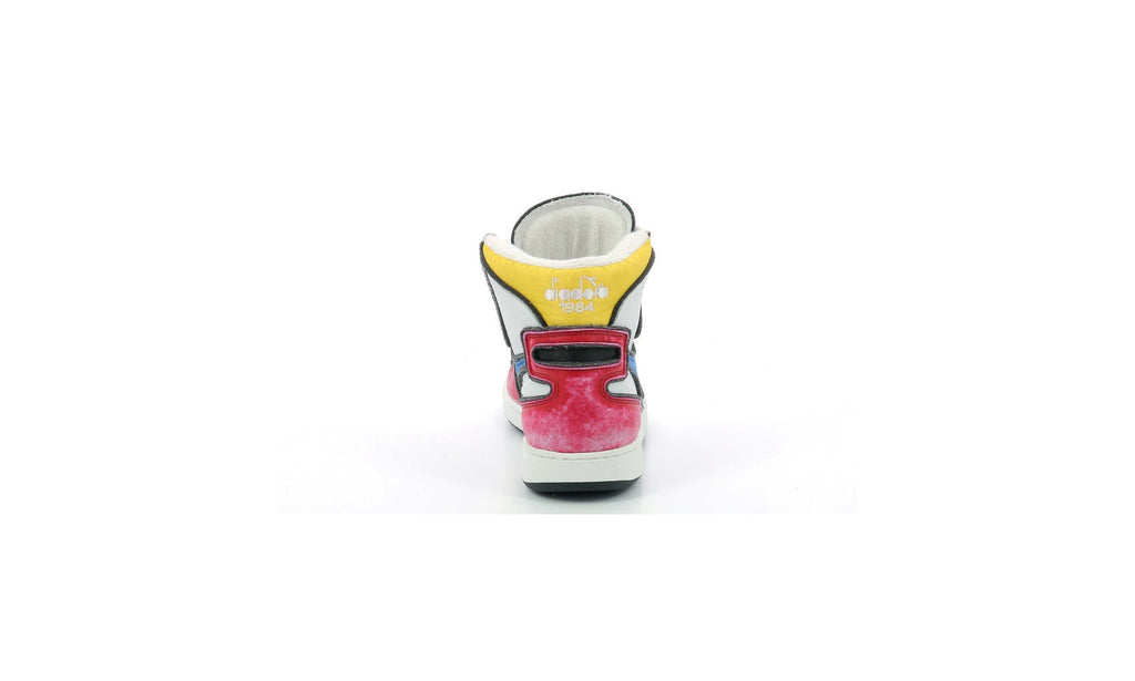 Diadora - Sneakers Haut Mi Bask Dess - White/Red - Mixte