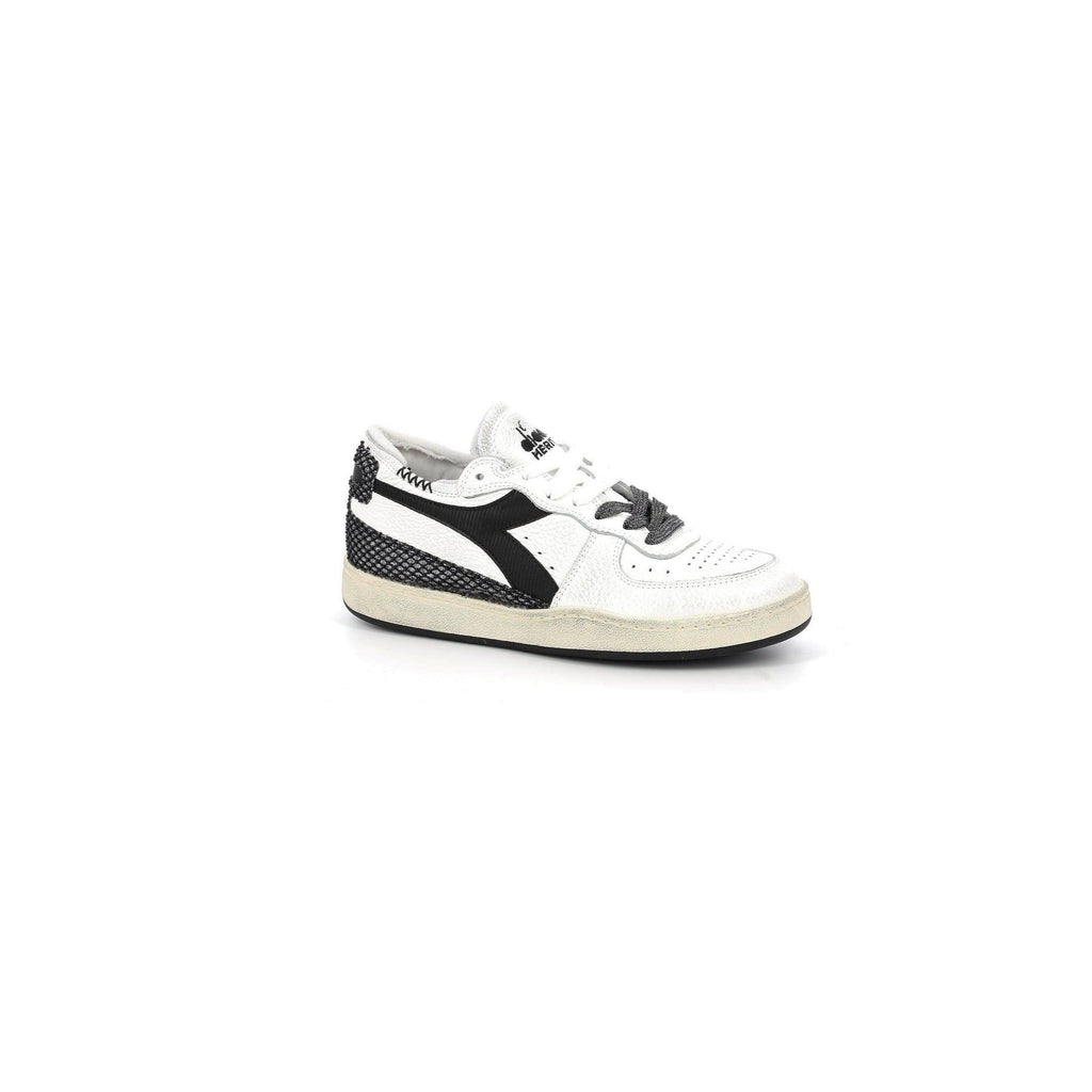 Diadora - Sneakers - Mik Row Cut - White/Silver/Black - Femme