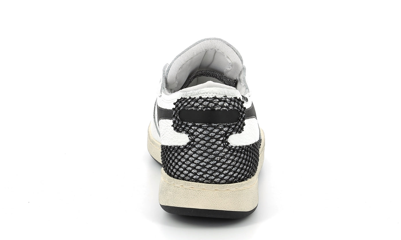 Diadora - Sneakers - Mik Row Cut - White/Silver/Black - Femme