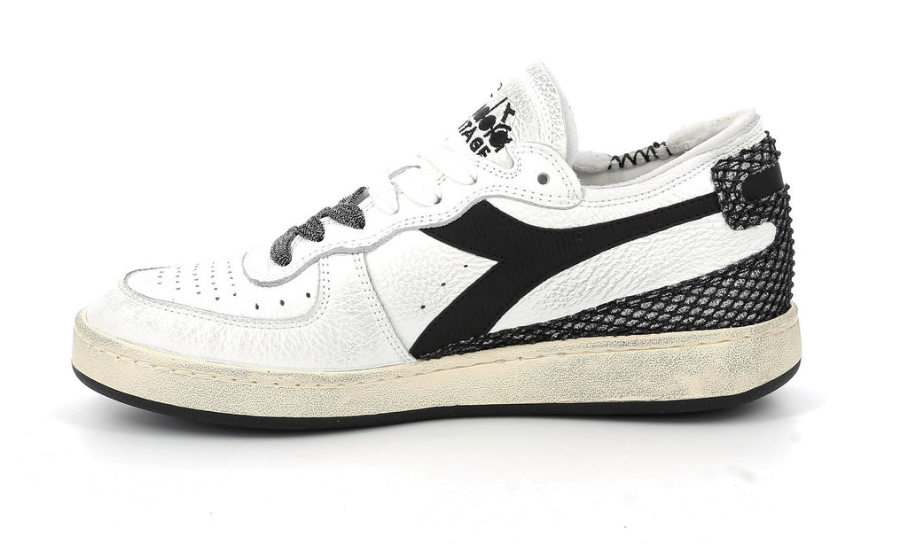 Diadora - Sneakers - Mik Row Cut - White/Silver/Black - Femme