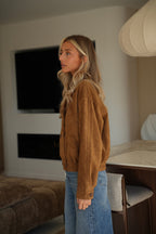 Veste Suédée Charly - Camel