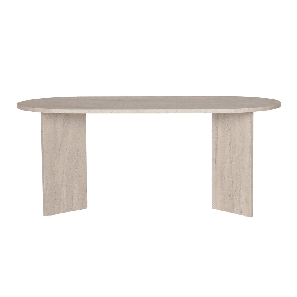 Sable - Table À Manger - Bords Arrondis