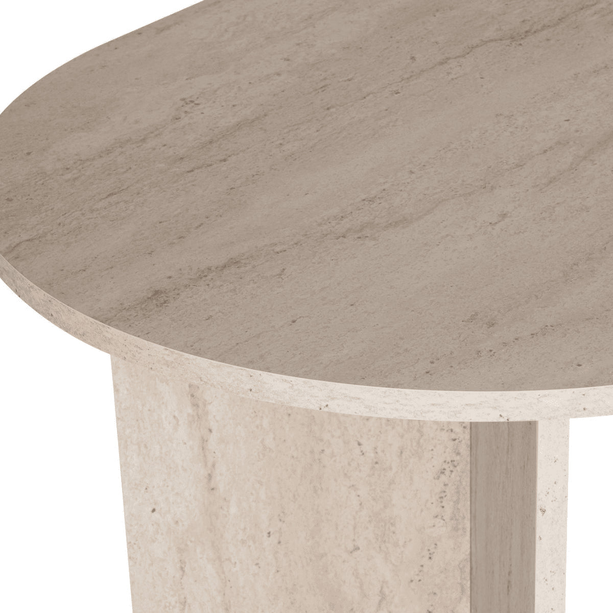 Sable - Table À Manger - Bords Arrondis