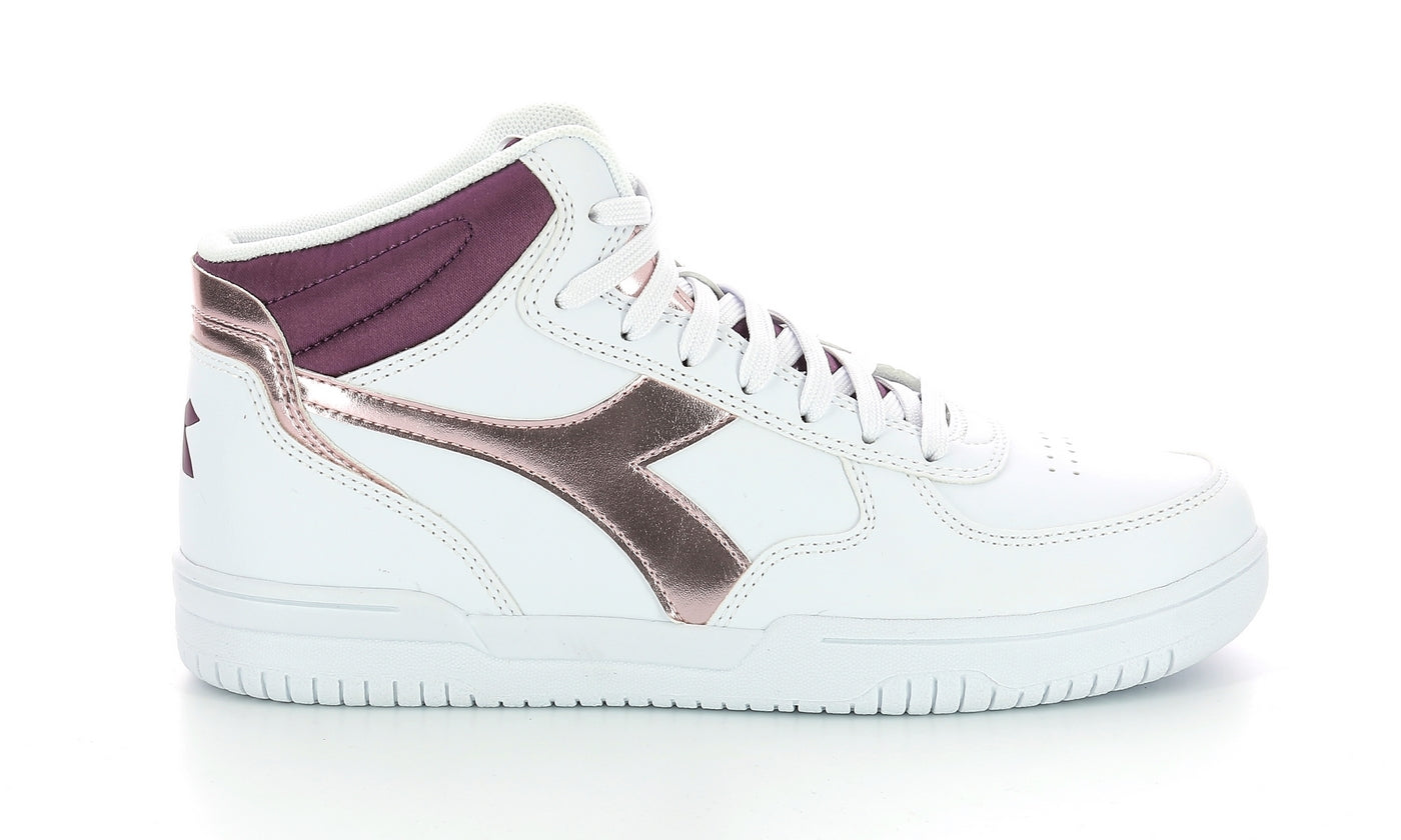 Diadora - Sneakers - Raptor Mid Met - White/Purple - Femme