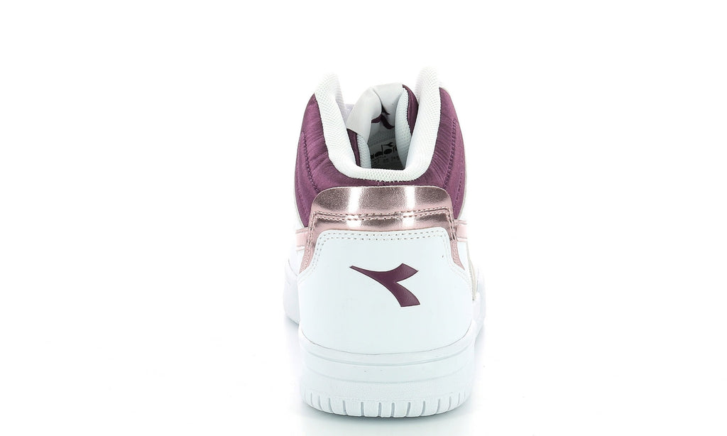Diadora - Sneakers - Raptor Mid Met - White/Purple - Femme