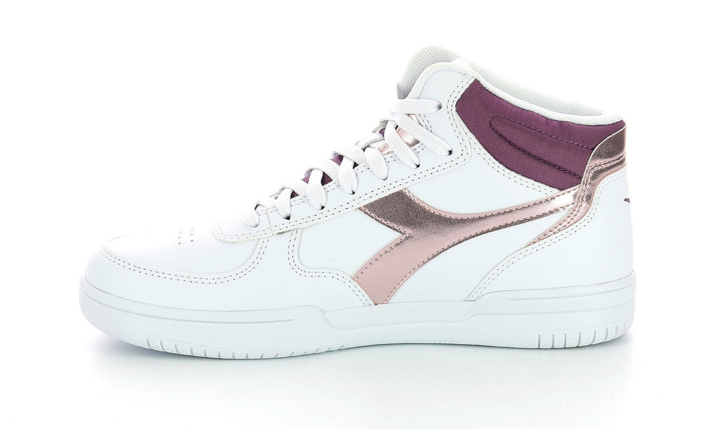 Diadora - Sneakers - Raptor Mid Met - White/Purple - Femme
