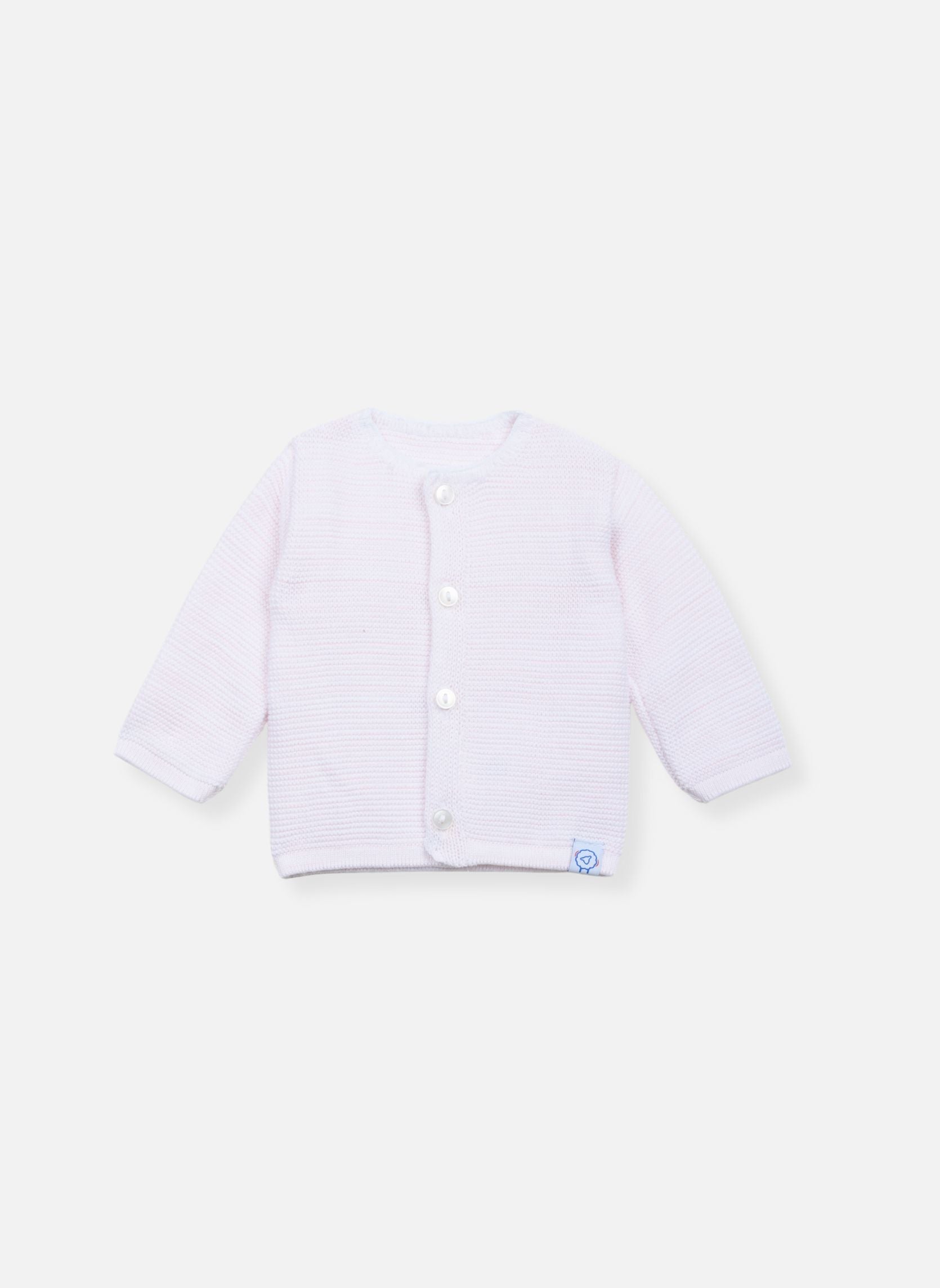 Gilet En Coton Bio - Rose Chiné